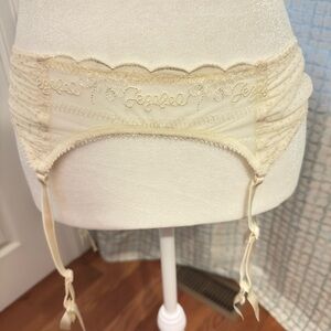 Jezebel Cream Garter Belt